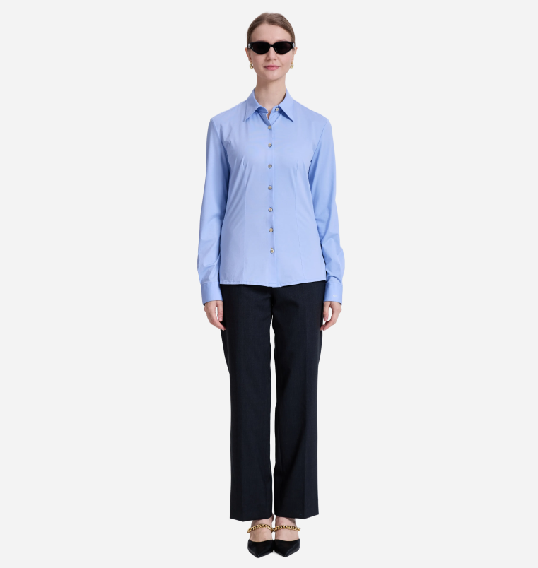 Fitted Shirt in Stretch Cotton