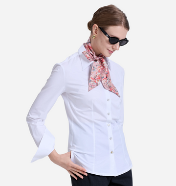 Fitted Stretch Cotton Shirt  Custom-Tailored | Solephi