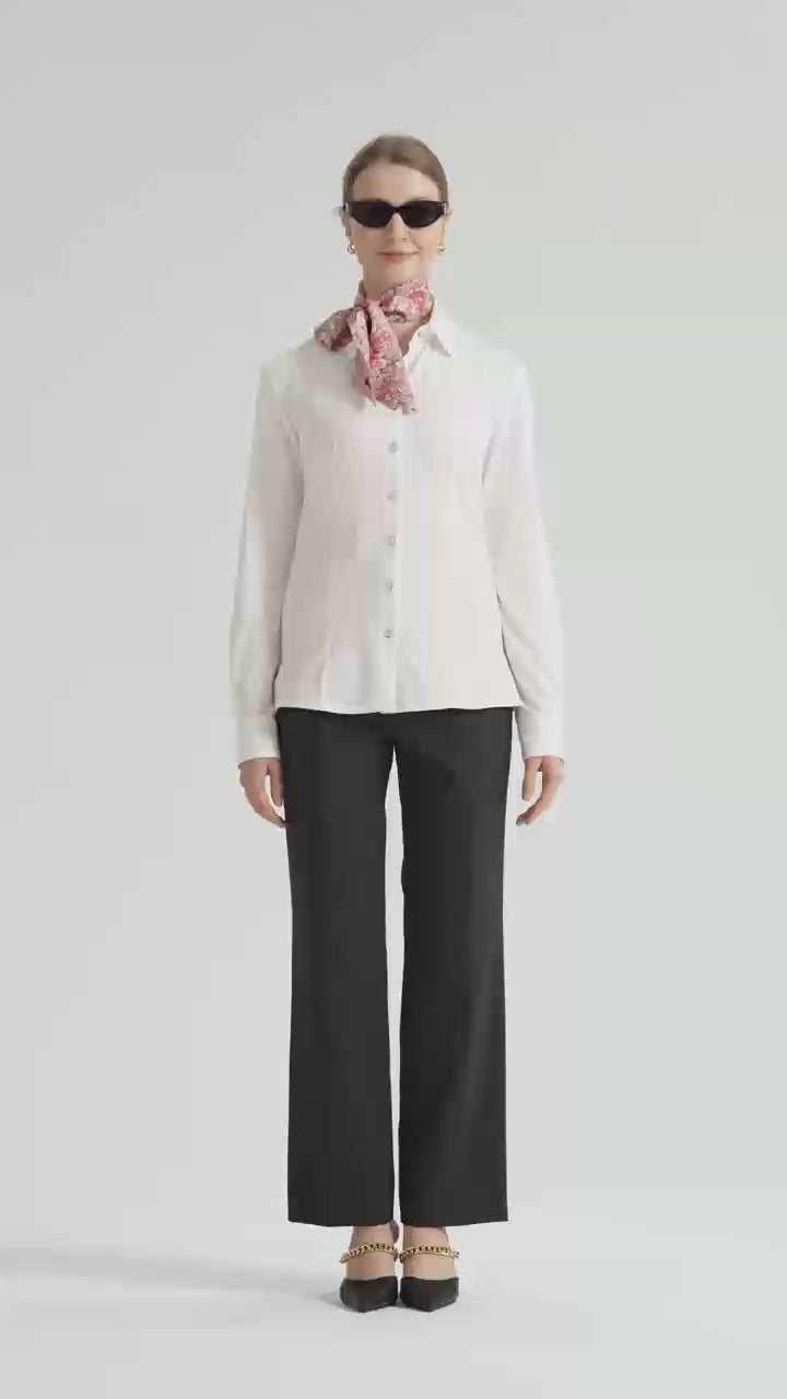 Fitted Stretch Cotton Shirt — Custom-Tailored
